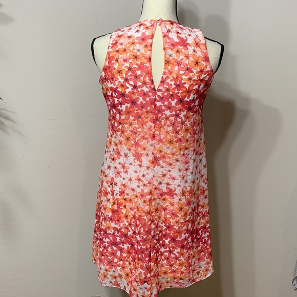 Calvin Klein Colorful Floral Print Dress Size 2P - Picture 5 of 6